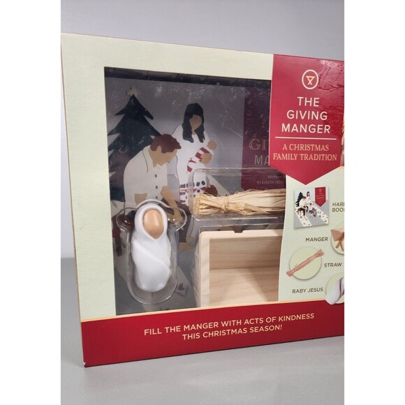 The Giving Manger Box Set Book Baby Jesus Straw Christmas Family Tradition - Picture 3 of 6